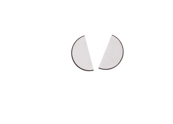 Half Moon Piezoelectric Ceramic Plate Low Dielectric Loss 2MHZ For Fetal Doppler
